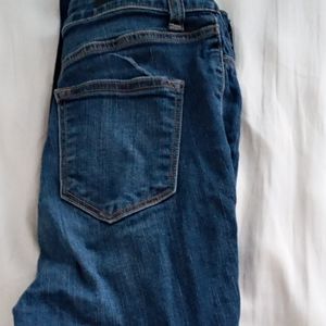 Distressed Blue Jeans